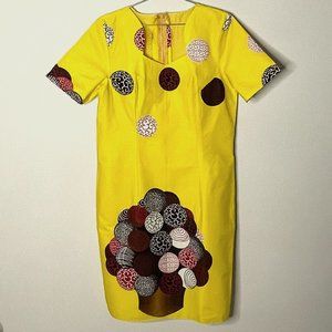 Beautiful Warm West African Yellow Midi Dress